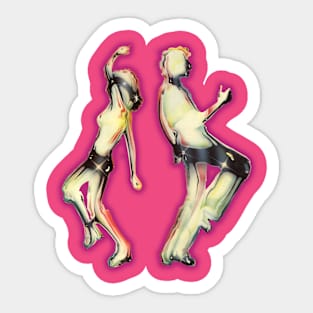 Funky Disco Dancers Sticker